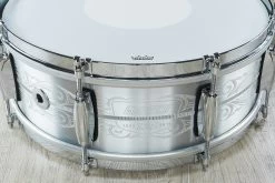 Gretsch 135th Anniversary Aluminum Snare Drum With Carry Bag - 5"x14" (S/N: A135-1042) 21 Gretsch 135th Anniversary Aluminum Snare Drum With Carry Bag - 5"x14" (S/N: A135-1042) -Musical Instrument Shop gretsch g4160 a135 2 4