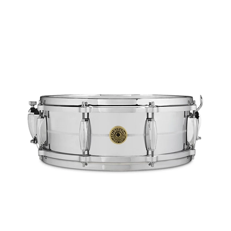 Gretsch Drums G4160 Chrome Over Brass Snare Drum, 5'' X 14'' 3 Gretsch Drums G4160 Chrome Over Brass Snare Drum, 5'' X 14''