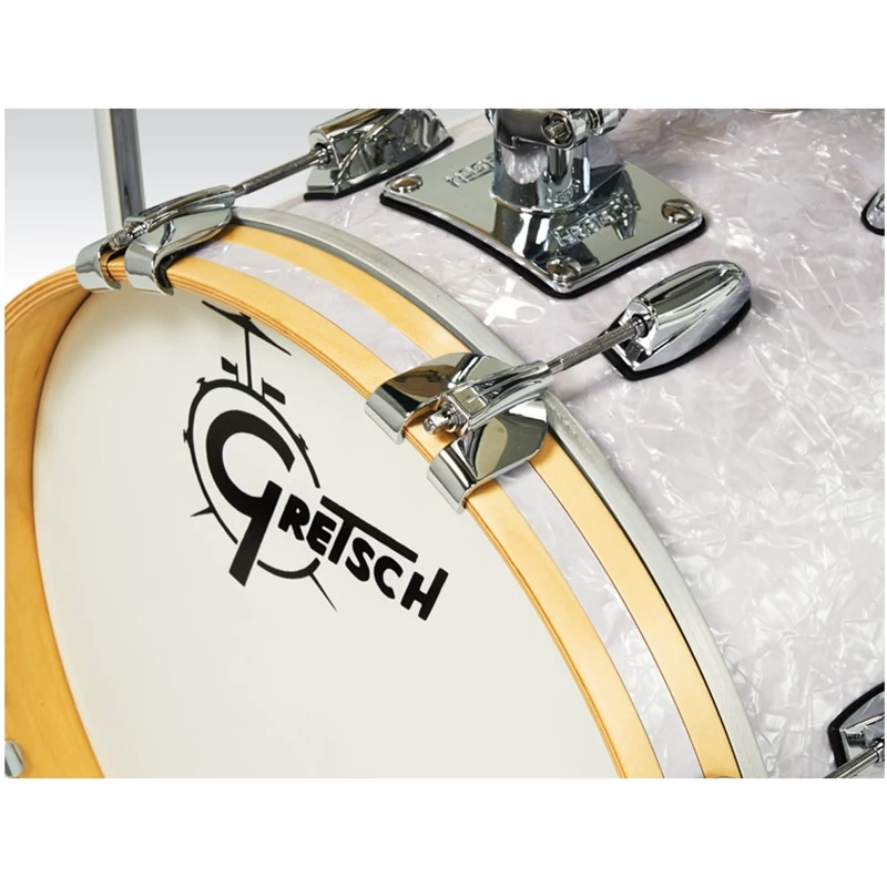 Gretsch Drums Brooklyn Series Micro Drum Set 4pc Kit, White Marine Nitron 6 Gretsch Drums Brooklyn Series Micro Drum Set 4pc Kit, White Marine Nitron - Image 4