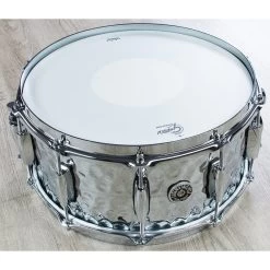 Gretsch USA GB4164HB Brooklyn Hammered Brass Snare Drum (6.5" X 14") -Musical Instrument Shop gretsch gb4164hb 1 1
