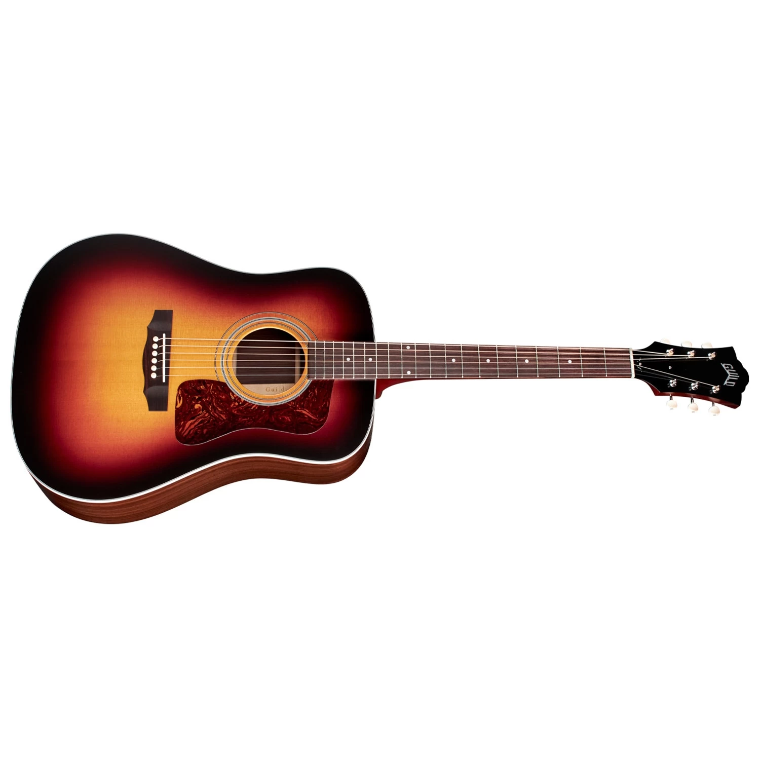 Guild D-50 Standard Dreadnought Acoustic Guitar, Rosewood Fretboard, Antique Burst 3 Guild D-50 Standard Dreadnought Acoustic Guitar, Rosewood Fretboard, Antique Burst