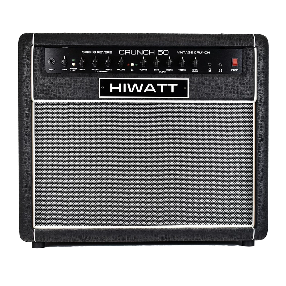 Hiwatt Crunch 50R Combo 50W Guitar Amp Combo W/ 1x12” Octapulse Speaker & True-Spring Reverb 3 Hiwatt Crunch 50R Combo 50W Guitar Amp Combo W/ 1x12” Octapulse Speaker & True-Spring Reverb