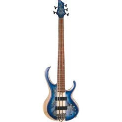 Ibanez BTB845CBL BTB Standard 5-String Electric Bass Guitar, Jatoba Fretboard, Cerulean Blue Burst Low Gloss