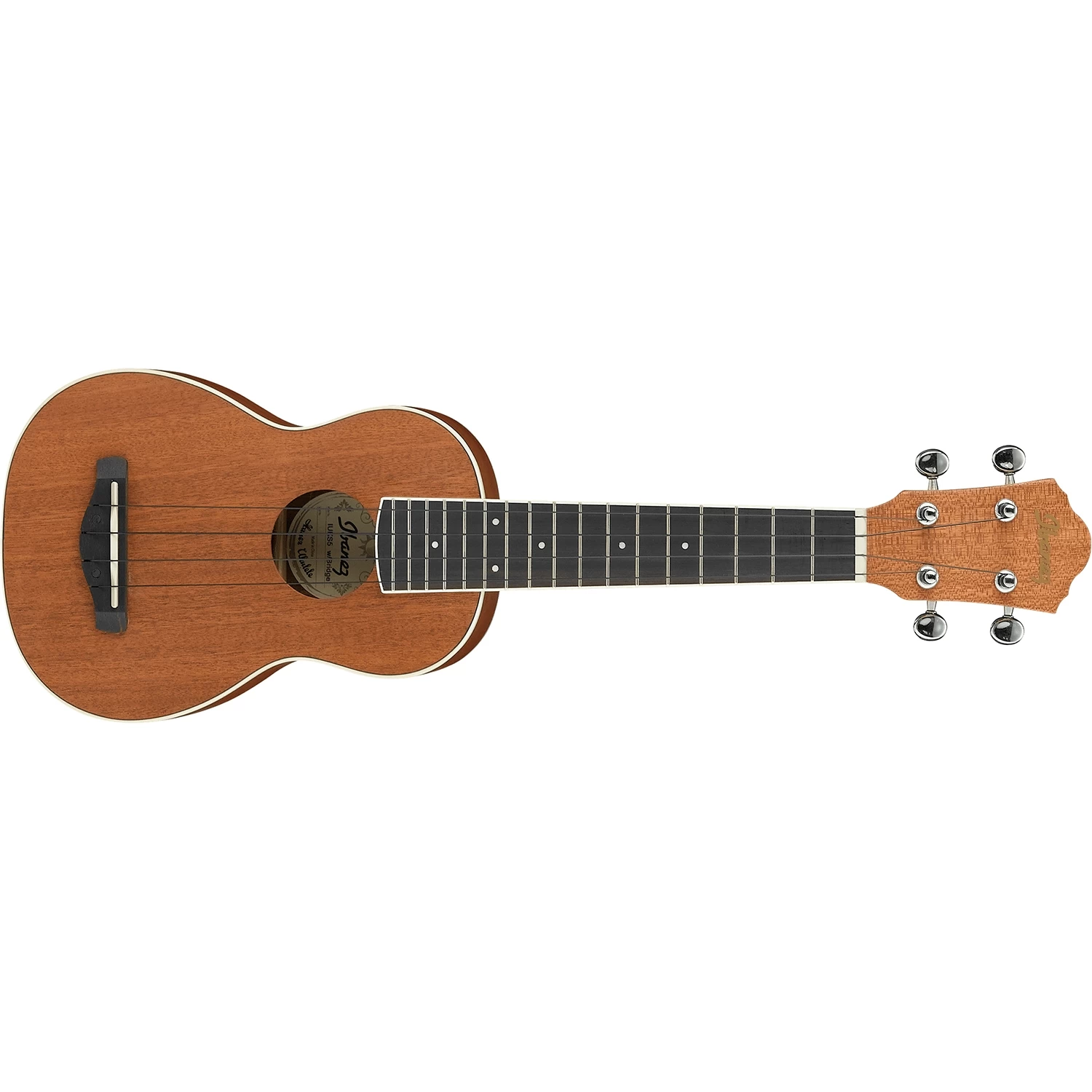 Ibanez IUKS5 Soprano Body Uke Ukulele W/ Tuner, Purpleheart Fretboard 3 Ibanez IUKS5 Soprano Body Uke Ukulele W/ Tuner, Purpleheart Fretboard