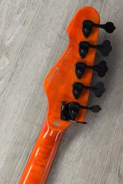 ESP LTD BB-1005 Fretless 5-String Bass Autographed By Bunny Brunel, Burnt Orange, Aguilar Electronics, Ebony Board -Musical Instrument Shop img 0009 1