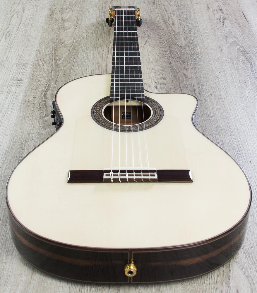 Cordoba 55FCE Negra Limited Flamenco Acoustic-Electric Guitar, Macassar Ebony Back And Sides, Fishman Electronics 6 Cordoba 55FCE Negra Limited Flamenco Acoustic-Electric Guitar, Macassar Ebony Back And Sides, Fishman Electronics - Image 4