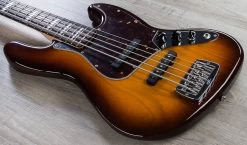 G&L USA JB-5 5-String Bass, Old School Tobacco Sunburst, Rosewood Board W/ Block Inlays 14 G&L USA JB-5 5-String Bass, Old School Tobacco Sunburst, Rosewood Board W/ Block Inlays -Musical Instrument Shop img 1074