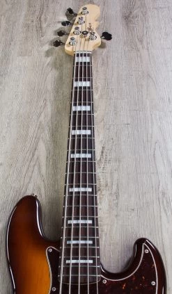 G&L USA JB-5 5-String Bass, Old School Tobacco Sunburst, Rosewood Board W/ Block Inlays 17 G&L USA JB-5 5-String Bass, Old School Tobacco Sunburst, Rosewood Board W/ Block Inlays -Musical Instrument Shop img 1076