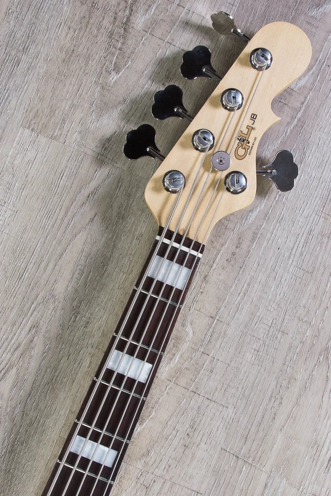 G&L USA JB-5 5-String Bass, Old School Tobacco Sunburst, Rosewood Board W/ Block Inlays 10 G&L USA JB-5 5-String Bass, Old School Tobacco Sunburst, Rosewood Board W/ Block Inlays - Image 8