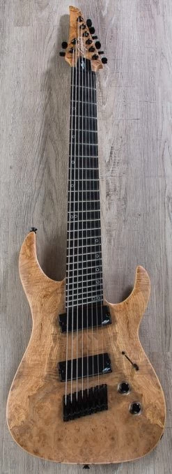 Legator Ninja R 300-PRO Fanned Fret 8-String Electric Guitar, Ebony Fingerboard - Natural Satin Burl -Musical Instrument Shop img 1169 3