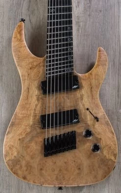Legator Ninja R 300-PRO Fanned Fret 8-String Electric Guitar, Ebony Fingerboard - Natural Satin Burl