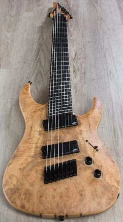 Legator Ninja R 300-PRO Fanned Fret 8-String Electric Guitar, Ebony Fingerboard - Natural Satin Burl -Musical Instrument Shop img 1172 2