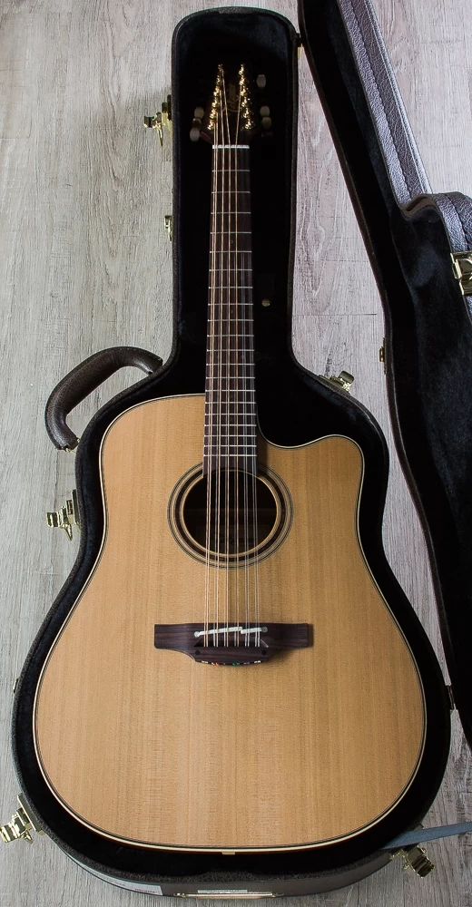 Takamine P3DC12 12-String Dreadnought Acoustic-Electric Guitar Natural With Case 13 Takamine P3DC12 12-String Dreadnought Acoustic-Electric Guitar Natural With Case - Image 11