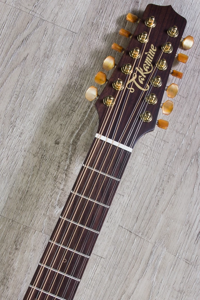 Takamine P3DC12 12-String Dreadnought Acoustic-Electric Guitar Natural With Case 9 Takamine P3DC12 12-String Dreadnought Acoustic-Electric Guitar Natural With Case - Image 7