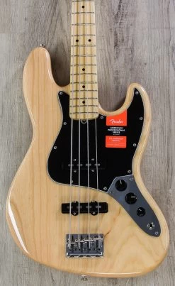 Fender American Professional Jazz Bass, Natural, Ash