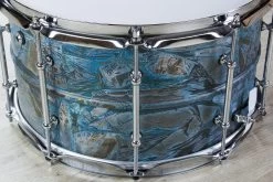 Pork Pie Percussion Patina Brass Snare Drum, Patina Finish (8 X 14") -Musical Instrument Shop img 1917 2