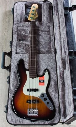 Fender American Professional Fretless Jazz Bass, 3-Tone Sunburst, Rosewood Board - 0194100700 23 Fender American Professional Fretless Jazz Bass, 3-Tone Sunburst, Rosewood Board - 0194100700 -Musical Instrument Shop img 2013