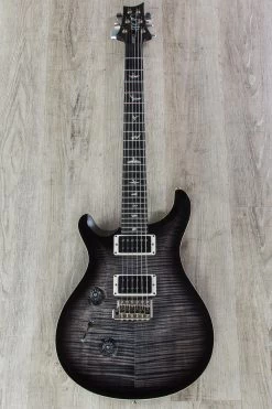 2017 PRS Paul Reed Smith Custom 24 10-Top Left-Handed Guitar, Charcoal Burst, Stained Flame Maple Neck, Ebony Fretboard - 247391 -Musical Instrument Shop img 2036 2