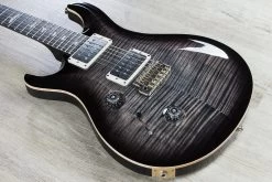 2017 PRS Paul Reed Smith Custom 24 10-Top Left-Handed Guitar, Charcoal Burst, Stained Flame Maple Neck, Ebony Fretboard - 247391 -Musical Instrument Shop img 2041 2