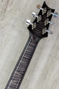 2017 PRS Paul Reed Smith Custom 24 10-Top Left-Handed Guitar, Charcoal Burst, Stained Flame Maple Neck, Ebony Fretboard - 247391 -Musical Instrument Shop img 2043 1