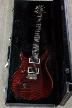 2017 PRS Paul Reed Smith Custom 24 10-Top Left-Handed Guitar, Red Tiger, Flame Maple Neck, Ebony Fretboard - 247334 -Musical Instrument Shop img 2064