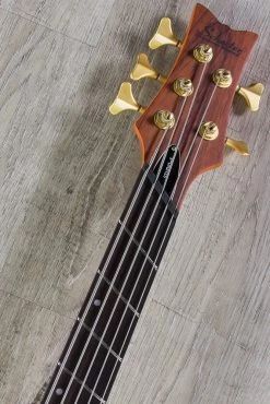 Schecter Research 5-String Stiletto Studio Bass Fanned Fret, Honey Satin -Musical Instrument Shop img 2820