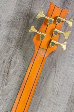 Schecter Research 5-String Stiletto Studio Bass Fanned Fret, Honey Satin -Musical Instrument Shop img 2821