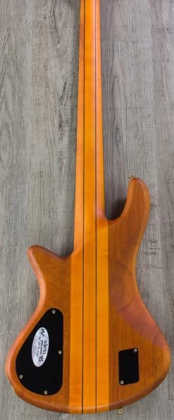 Schecter Research 5-String Stiletto Studio Bass Fanned Fret, Honey Satin -Musical Instrument Shop img 2822