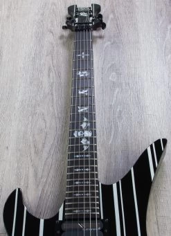 Schecter Synyster Gates Custom-S Left-Handed Guitar, Gloss Black And Silver, Sustainiac 16 Schecter Synyster Gates Custom-S Left-Handed Guitar, Gloss Black And Silver, Sustainiac -Musical Instrument Shop img 3487