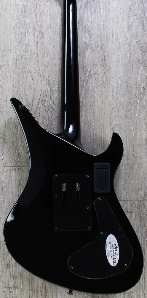 Schecter Synyster Gates Custom-S Left-Handed Guitar, Gloss Black And Silver, Sustainiac 9 Schecter Synyster Gates Custom-S Left-Handed Guitar, Gloss Black And Silver, Sustainiac - Image 7