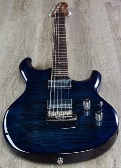 Ernie Ball Music Man Luke III BFR HH Guitar, Flame Maple Reserve Top, Blueberry Burst, Flame Maple Neck 16 Ernie Ball Music Man Luke III BFR HH Guitar, Flame Maple Reserve Top, Blueberry Burst, Flame Maple Neck -Musical Instrument Shop img 3760 2