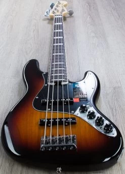 Fender American Elite Jazz Bass V 5-String, 3-Color Sunburst, Rosewood Fretboard -Musical Instrument Shop img 3812