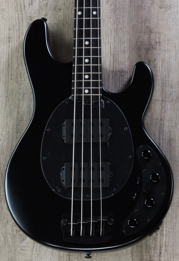 Ernie Ball Music Man StingRay 4HH Bass, Stealth Black, Ebony Fretboard 3 Ernie Ball Music Man StingRay 4HH Bass, Stealth Black, Ebony Fretboard