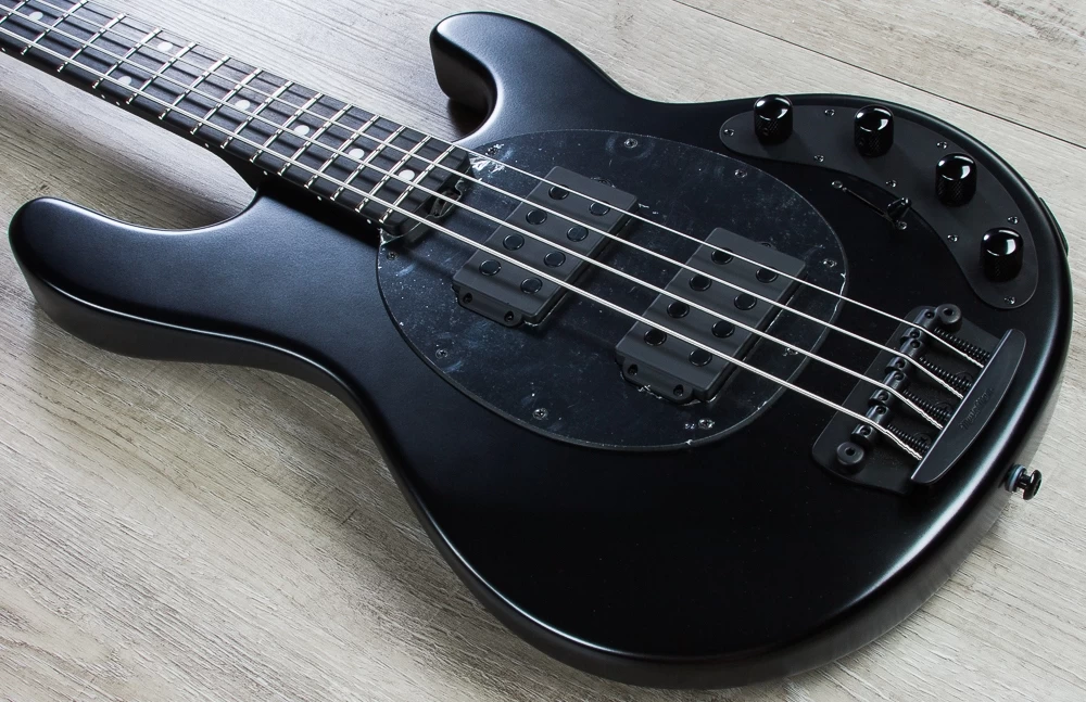 Ernie Ball Music Man StingRay 4HH Bass, Stealth Black, Ebony Fretboard 5 Ernie Ball Music Man StingRay 4HH Bass, Stealth Black, Ebony Fretboard - Image 3