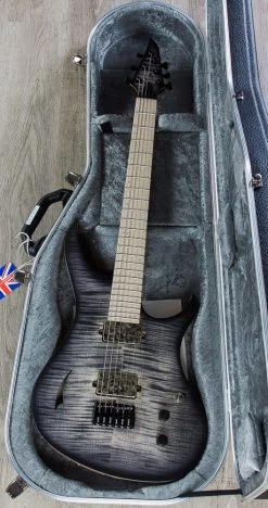 Skervesen 4AP Soul Semi-Hollow Guitar, Graphite Burst Satin, Mastergrade Flame Maple Top, Bare Knuckle Pickups, Flame Maple Fretboard -Musical Instrument Shop img 3937