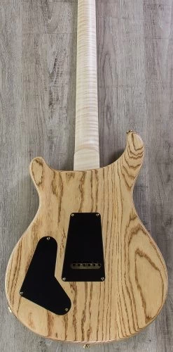 PRS Paul Reed Smith MSL Wood Library Custom 22 Guitar, Charcoal W/Natural Back, Flame Maple Neck, Quilt Maple One Piece Top, Swamp Ash Body - 244051 -Musical Instrument Shop img 4171
