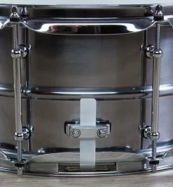 Pork Pie Percussion Pig Iron Snare Drum, Polished/Lacquered Beaded Iron Shell With 8 Tube Lugs - 6.5" X 14" -Musical Instrument Shop img 5974