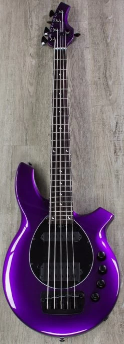Ernie Ball Music Man Bongo 5 HS 5-String Bass, Firemist Purple, Rosewood Board -Musical Instrument Shop img 6241 2