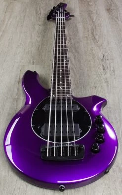 Ernie Ball Music Man Bongo 5 HS 5-String Bass, Firemist Purple, Rosewood Board -Musical Instrument Shop img 6244 2