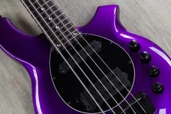 Ernie Ball Music Man Bongo 5 HS 5-String Bass, Firemist Purple, Rosewood Board -Musical Instrument Shop img 6248 2