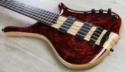 Mayones Comodous Classic 5, 5-String Bass, Dirty Red, Eye Poplar Top -Musical Instrument Shop img 6303