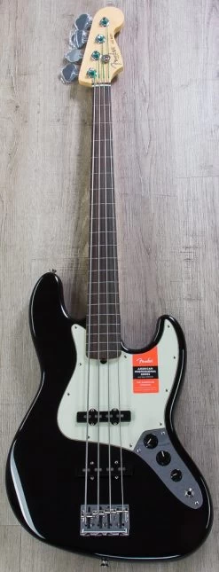 Fender American Professional Fretless Jazz Bass, Black, Rosewood Board - 0194100706 -Musical Instrument Shop img 6800 1