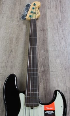 Fender American Professional Fretless Jazz Bass, Black, Rosewood Board - 0194100706 -Musical Instrument Shop img 6806 1