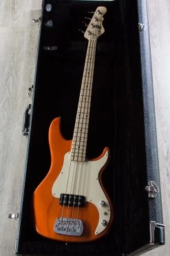 G&L USA Kiloton Bass, Clear Orange, Maple Fretboard, 1.5" Nut Width, Swamp Ash Body -Musical Instrument Shop img 9082 2