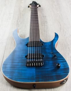 Mayones Duvell 7 Standard 7-String Guitar, Transparent Blue, Flame Maple Top, Rosewood Board, Duncan Pickups 13 Mayones Duvell 7 Standard 7-String Guitar, Transparent Blue, Flame Maple Top, Rosewood Board, Duncan Pickups -Musical Instrument Shop img 9232