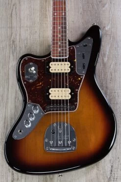 Fender Kurt Cobain Jaguar, Left Handed, 3 Color Sunburst, Hardshell Case