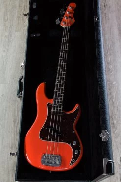 G&L USA LB-100 Bass, Fullerton Red, Matching Headstock, Rosewood Fretboard, Under 9 Lbs. -Musical Instrument Shop img 9792 3