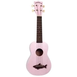 Kala MK-SS-PNK Makala Soprano Shark Ukulele (Shell Pink)