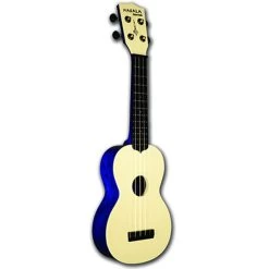 Kala MK-SWS/BL Makala Waterman Series Water-Resistant Ukulele In Swirl Blue With Gig Bag