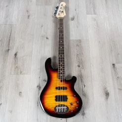 Lakland Skyline Series 44-02 Deluxe Bass, 3-Tone Sunburst, Quilt Maple Top -Musical Instrument Shop lakl s4402d 3 1